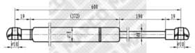 Газовый упор багажника