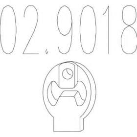 Кронштейн кріплення вихлопної магістралі