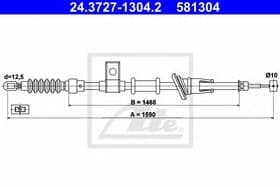 Трос ручного тормоза