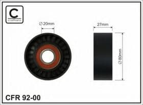 Обводной ролик поликлинового ремня