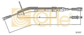 Трос ручного тормоза