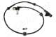 ABS-187 Japanparts Датчик ABS для Nissan Primera