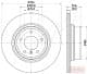 dp012c Japanparts Тормозной диск для Chery M11