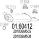 01.60412 MTS Глушитель выхлопных газов конечный для Nissan Almera