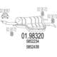 01.98320 MTS Глушник вихлопних газів кінцевий для Opel Zafira
