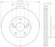 8DD 355 112-061 Behr Hella Тормозной диск для Toyota RAV4