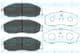 KBP-3003 Kavo Parts Гальмівні колодки