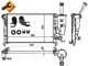 58170 NRF Радіатор охолодження двигуна для Fiat Panda