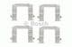 1 987 474 447 Bosch Комплектующие дисковых тормозных колодок