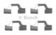 1 987 474 721 Bosch Компоненти дискових гальмівних колодок