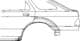 1825148 Van Wezel Крыло заднее для Ford Mondeo