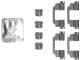 82553000 Textar Компоненти дискових гальмівних колодок