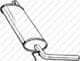 200-965 Bosal Глушник вихлопних газів кінцевий