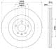 8dd355126421 Hella Pagid Тормозной диск