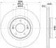 8dd355126541 Hella Pagid Тормозной диск