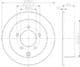 8DD 355 119-181 Hella Pagid Гальмівний диск для Mitsubishi Lancer