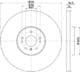 8DD355128941 Hella Pagid Гальмівний диск