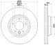 8DD355128071 Hella Pagid Тормозной диск