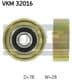 VKM 32016 SKF Обвідний ролик поліклинового ременя