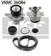VKMC 36084 SKF Комплект поликлиновых ремней + помпа