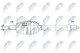npwch155 NTY ШРУС для Jeep Wrangler