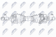 npwct137 NTY Піввісь для Citroen C4 Cactus