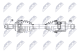 npwlr039 NTY Полуось для Land Rover Freelander