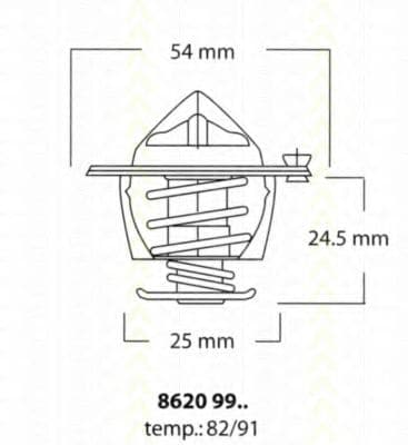 8620 9991 Triscan Термостат