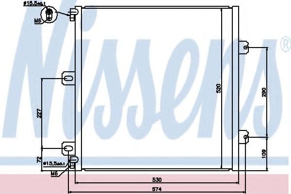940076 Nissens Радиатор кондиционера
