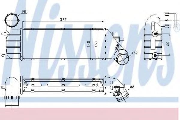 96766 Nissens Інтеркулер