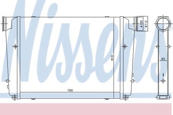 97092 Nissens Интеркулер