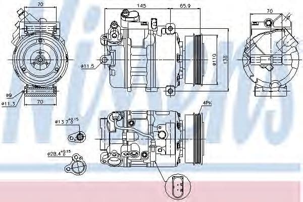 89023 Nissens Компресор кондиціонера