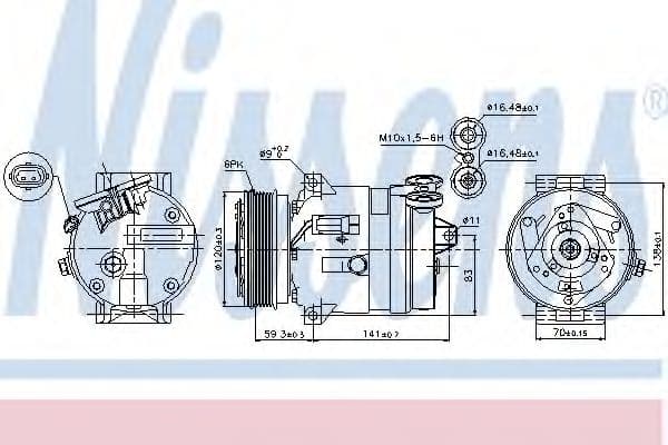 89284 Nissens Компрессор кондиционера