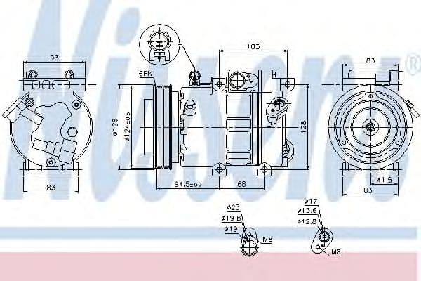 89285 Nissens Компресор кондиціонера