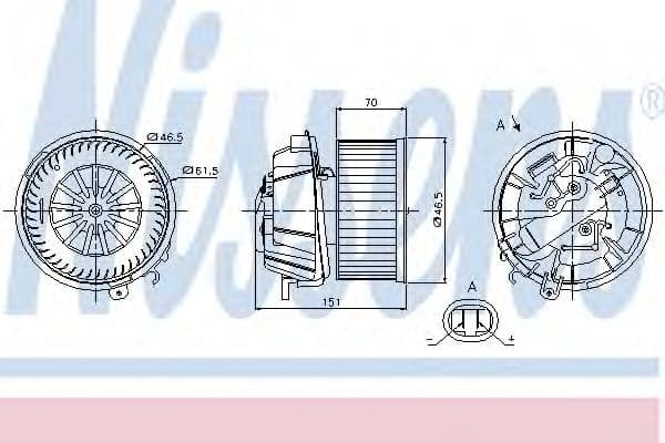 87127 Nissens Вентилятор салону