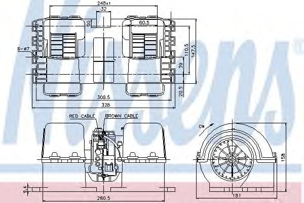 87133 Nissens Вентилятор салона