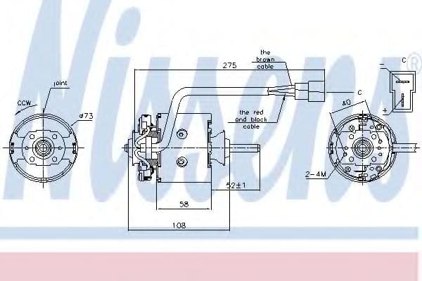 87195 Nissens Вентилятор салону