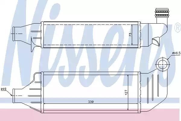 96232 Nissens Интеркулер для Honda Civic
