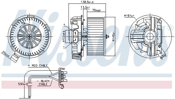 87385 Nissens Вентилятор салону для Renault Modus