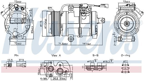 891060 Nissens Компресор кондиціонера