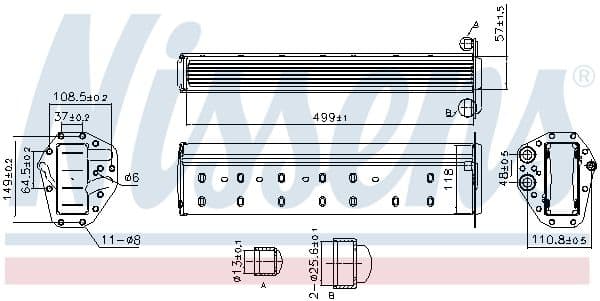 961227 Nissens Интеркулер