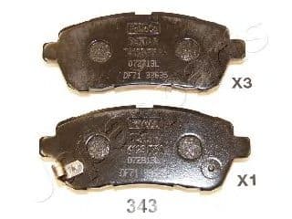 PA-343AF Japanparts Гальмівні колодки