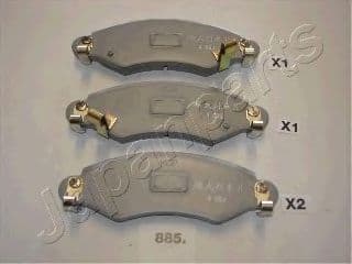 PA-885AF Japanparts Тормозные колодки