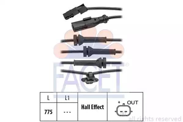 210055 Facet Датчик ABS