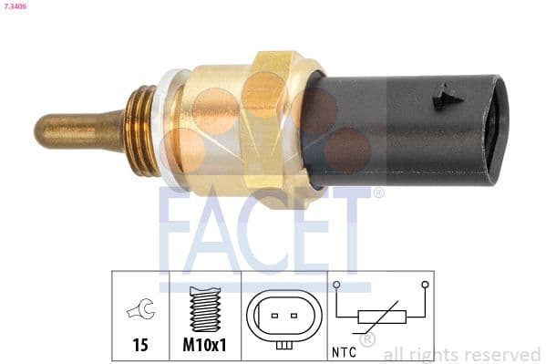 73406 Facet Датчик тиску оливи