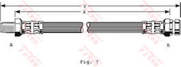 PHB117 TRW Гальмівний шланг