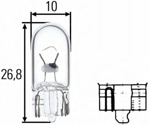 8GP 003 594-123 Behr Hella Лампа покажчика поворотів