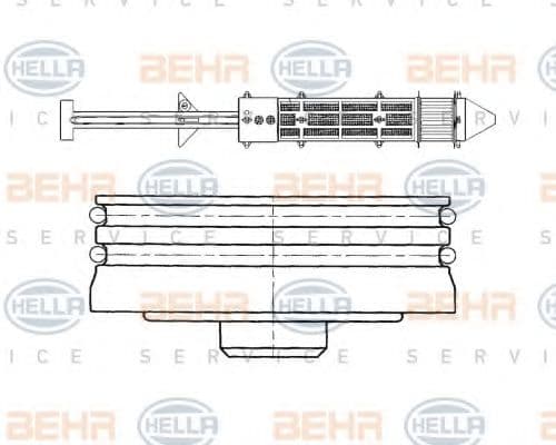 8FT 351 197-381 Behr Hella Осушитель кондиционера