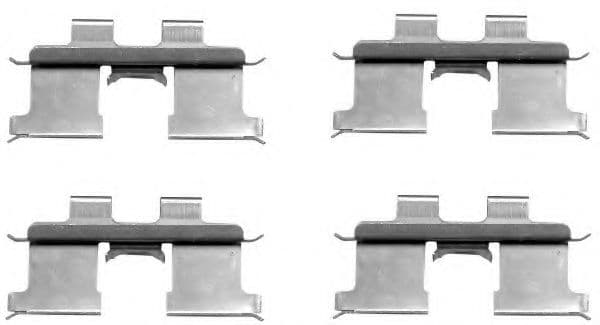 8DZ 355 203-201 Behr Hella Комплектующие дисковых тормозных колодок