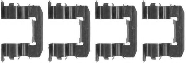 8DZ 355 204-021 Behr Hella Комплектующие дисковых тормозных колодок